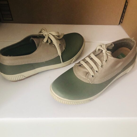 Cougar Women's Dash Rubber Waterproof Duck Sneaker Shoes Green and Tan Size 10 - Picture 6 of 11